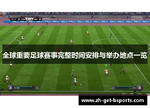 全球重要足球赛事完整时间安排与举办地点一览